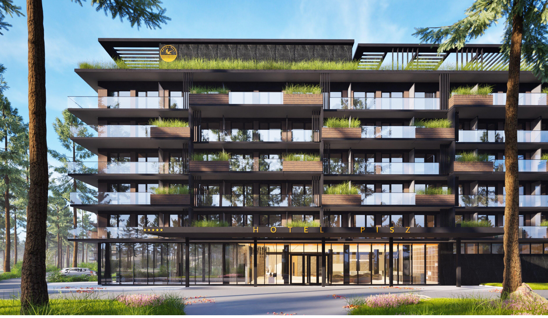 Mazury Lake Development Rybitwy - wizualizacja hotelowo-apartamentowa projektu